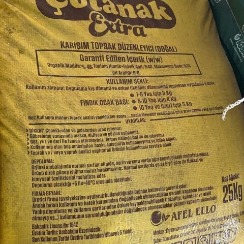 25 Kg Leonardit Organik Mineral Toprak Düzenleyici