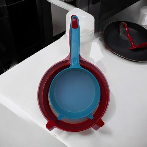 3 Aadet Katı ve Sıvı Gıdalar İçin Süzgeç,  Un, Süt ve Bakliyat Süzgeci